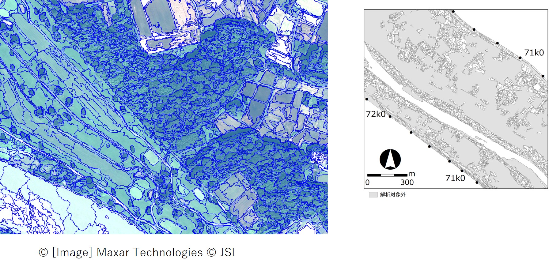 衛星画像データから、土地被覆分類図を作成